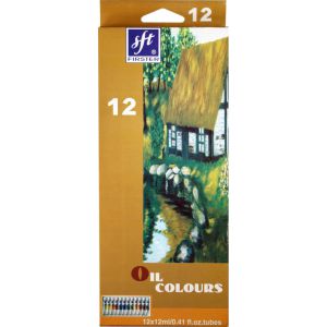 Farby olejne Titanum Firster, 12 koloróx x 12ml